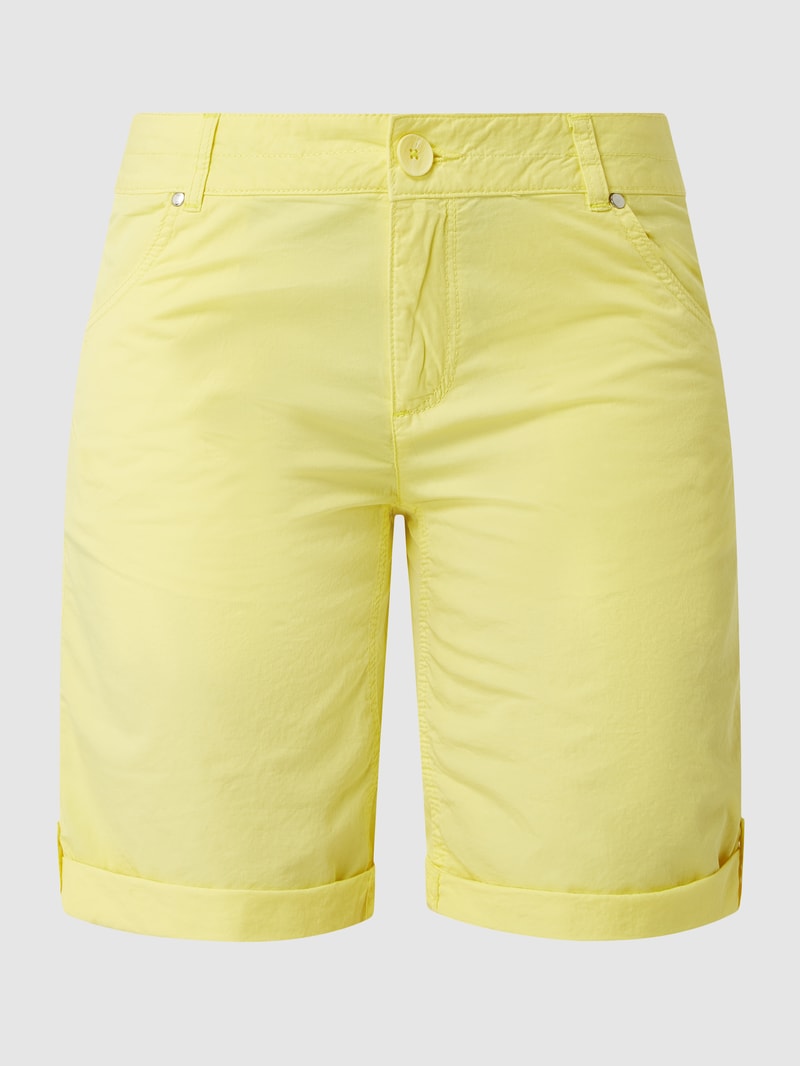 Regular Fit Bermudas aus Baumwolle in gelb