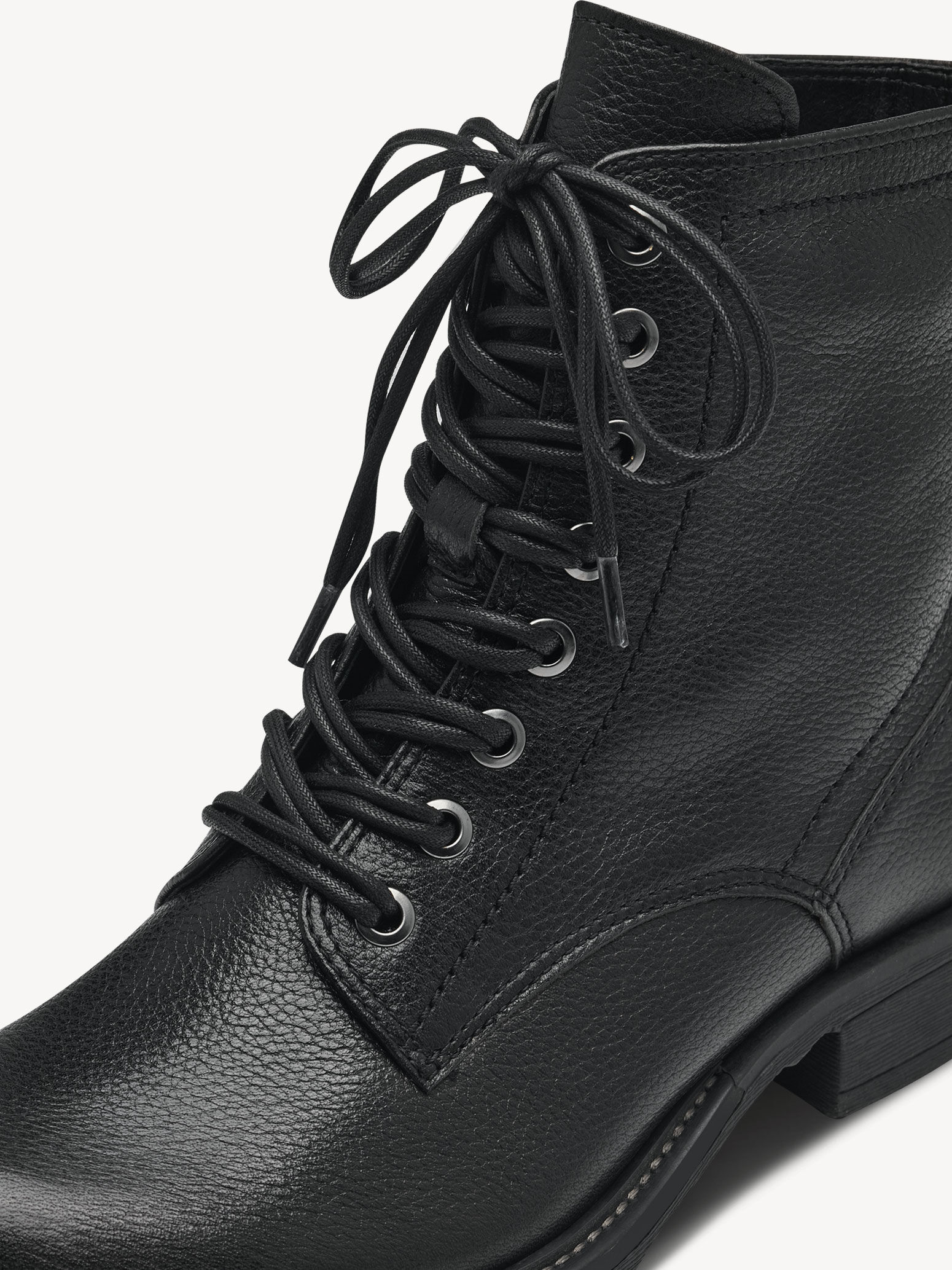 Bottine en cuir - noir