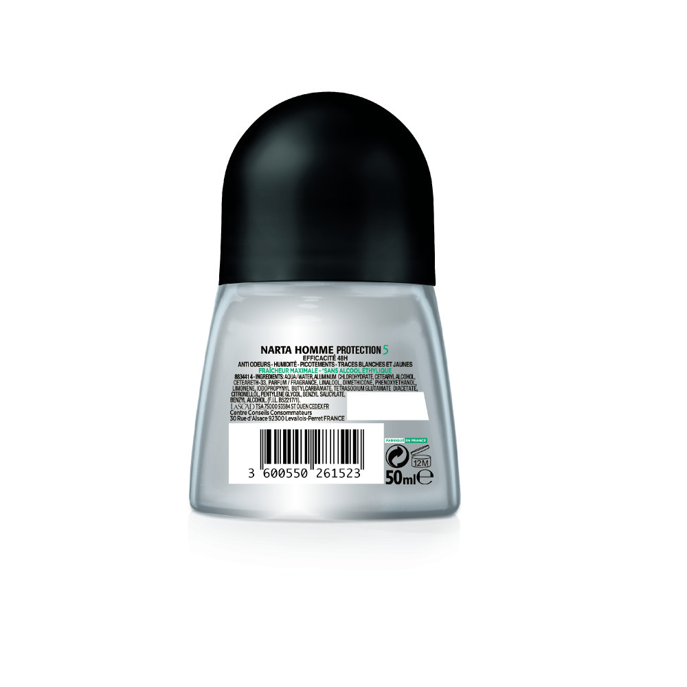 NARTA Narta Homme Protection Déodorant Bille  5-en-1