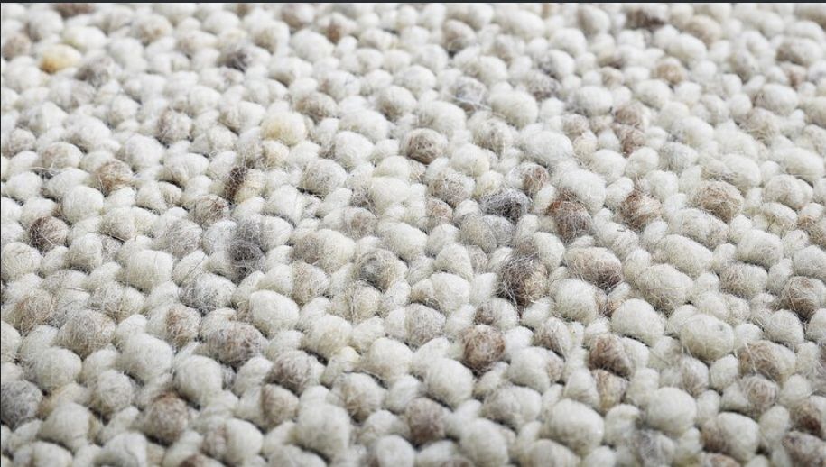 Interliving Handwebteppich 8001 Kalkstein 65 x 130 cm