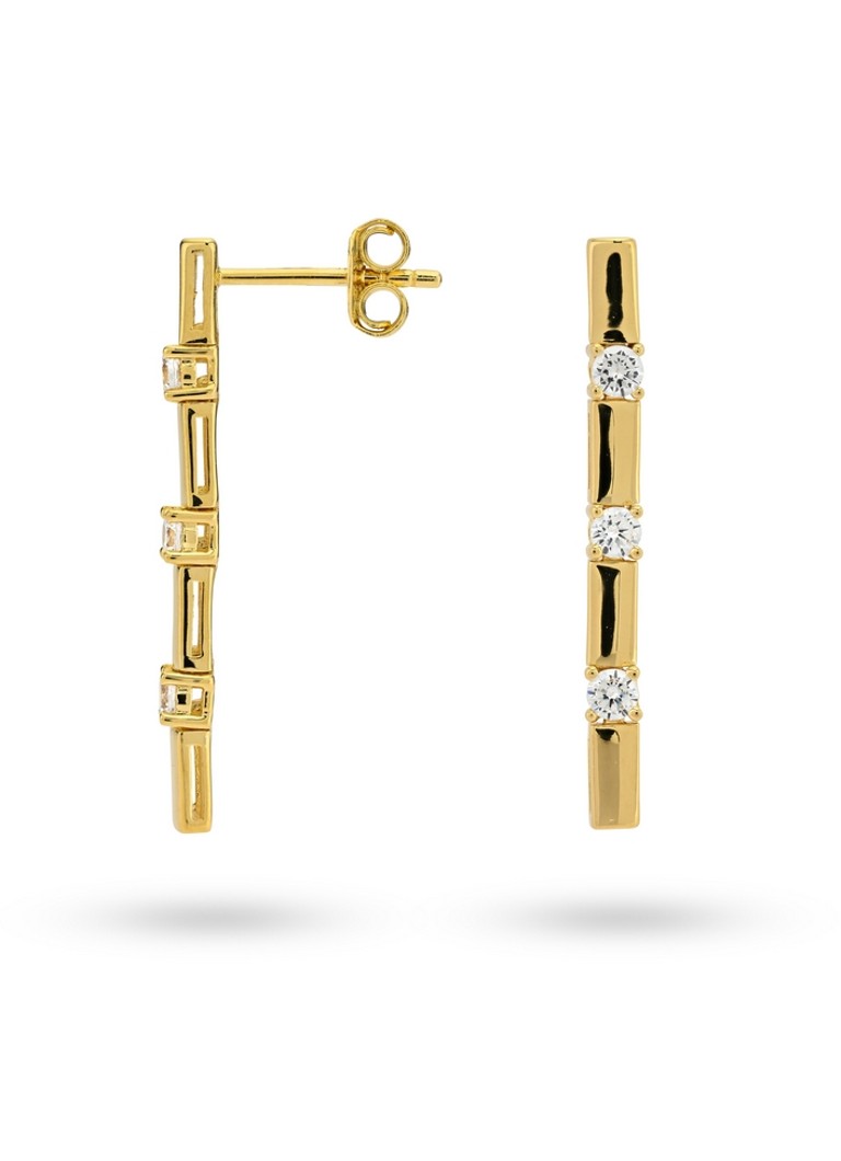 24Kae Gold plated stud earrings 42469Y