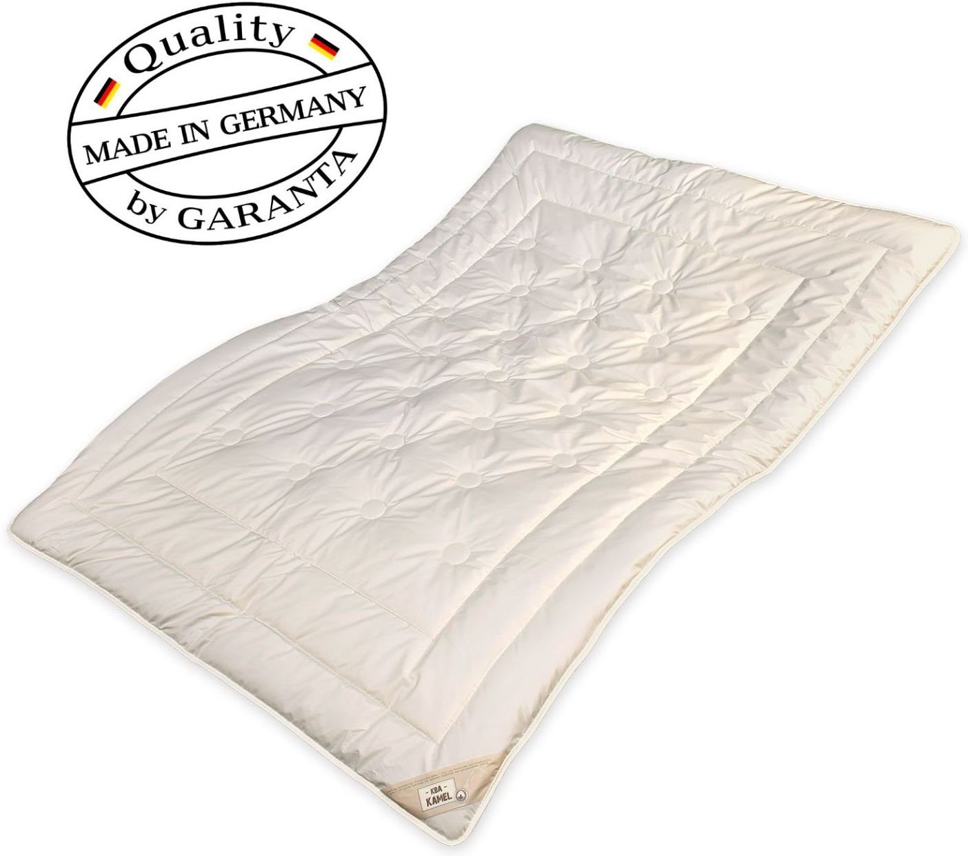 Naturhaarbettdecke, Warme Winterdecke Kamelhaar mit kbA Bezug und kbT Füllung, Garanta, Füllung: 100% Kamelhaar