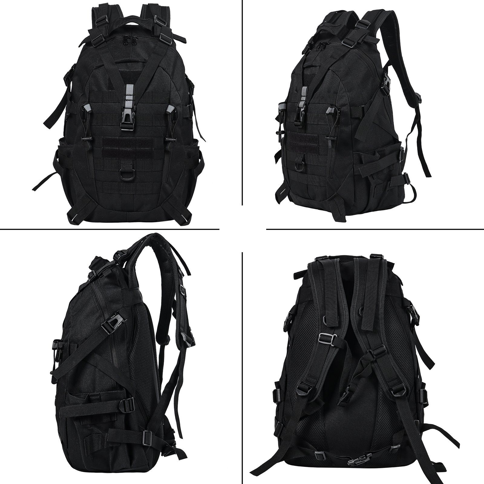 TAN.TOMI Trekkingrucksack 27L Taktischer Militär Rucksack Trekkingrucksack Wanderrucksack Herren, Molle Survival Rucksack Wasserdicht für Outdoor Reisen Camping