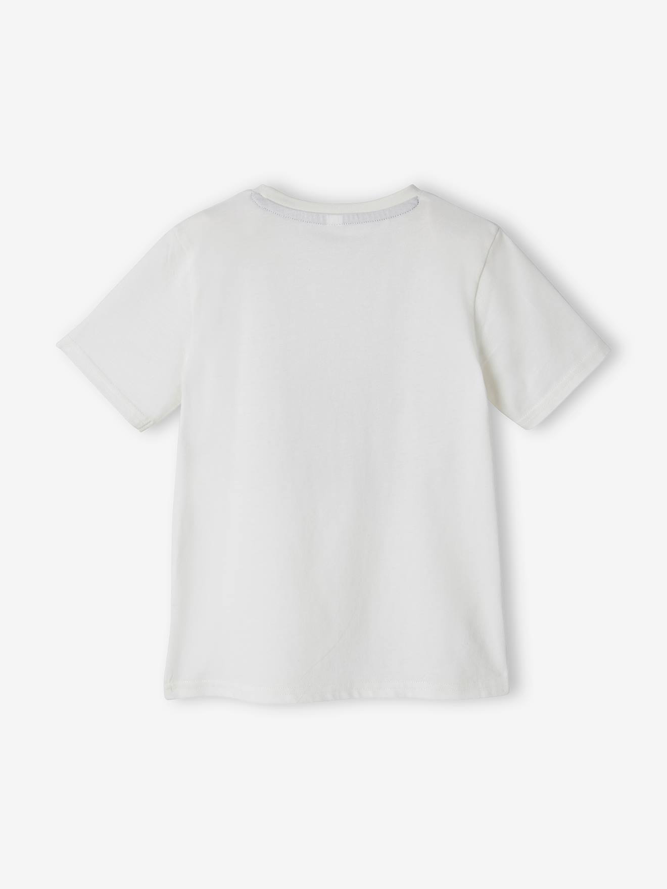 Vertbaudet Bio-Kollektion: Jungen T-Shirt mit Tiermotiv - wollweiß