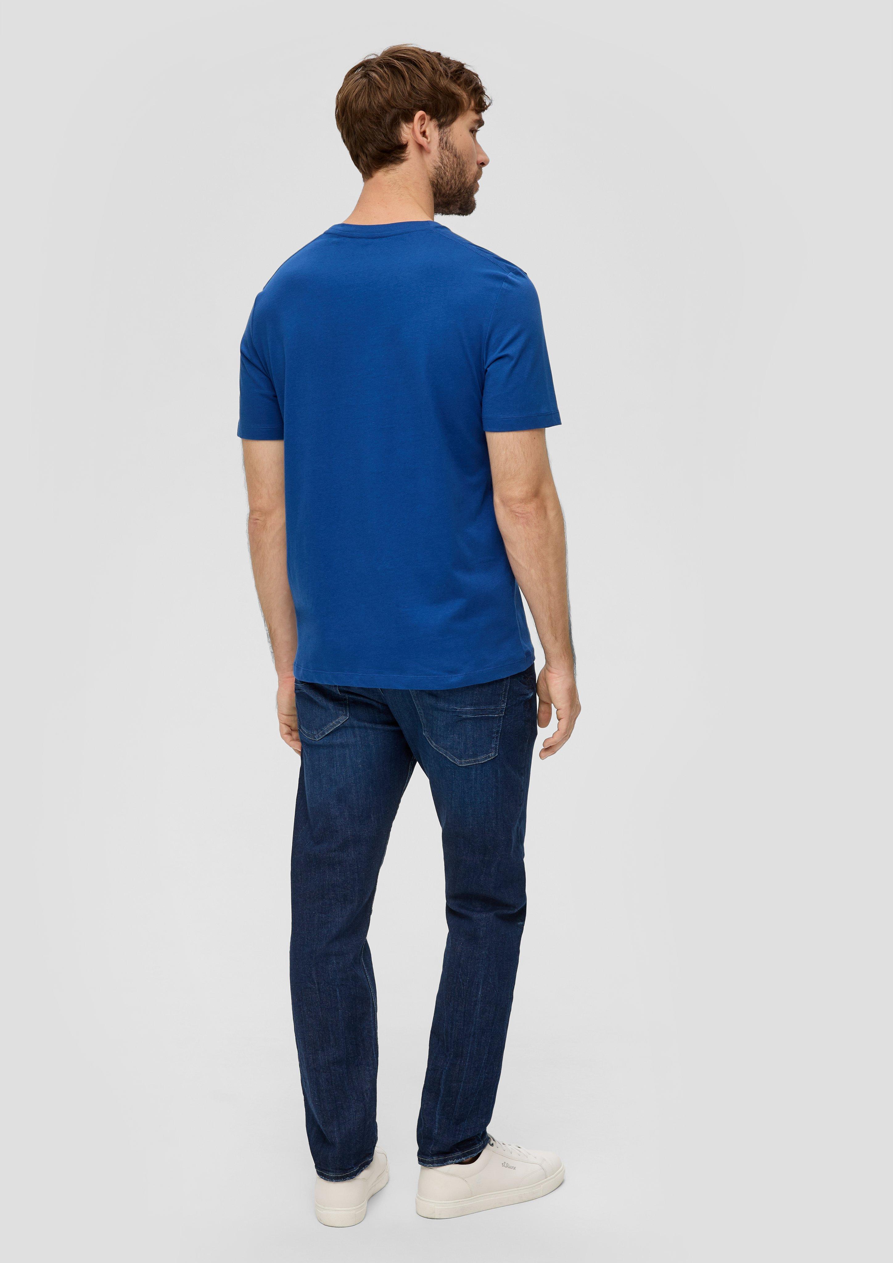 Baumwollshirt mit V-Ausschnitt  2143913-5620