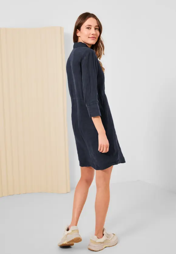 CECIL Leinenkleid mit Knopfleiste
