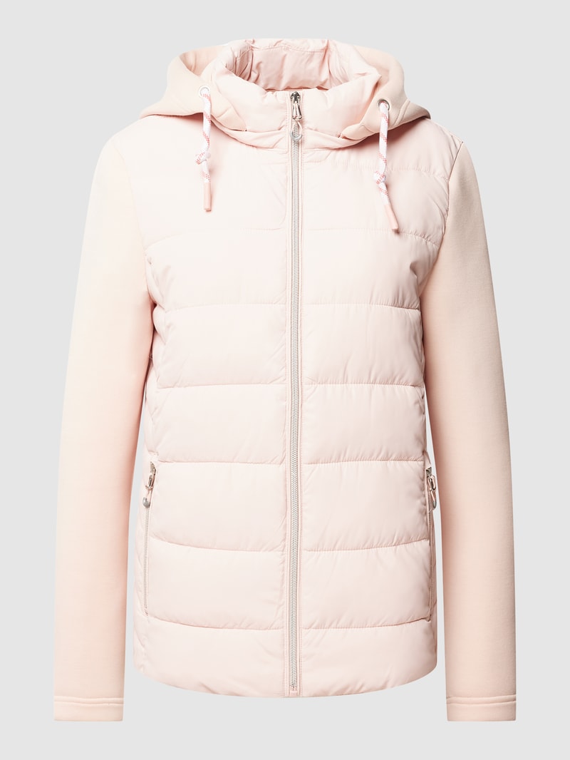 Jacke mit seitlichen Eingrifftaschen in rosa