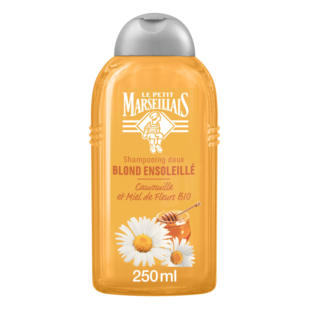 le petit marseillais Shampooing doux Blond Ensoleillée camomille et miel bio - Le flacon de 250 ml Shampoing