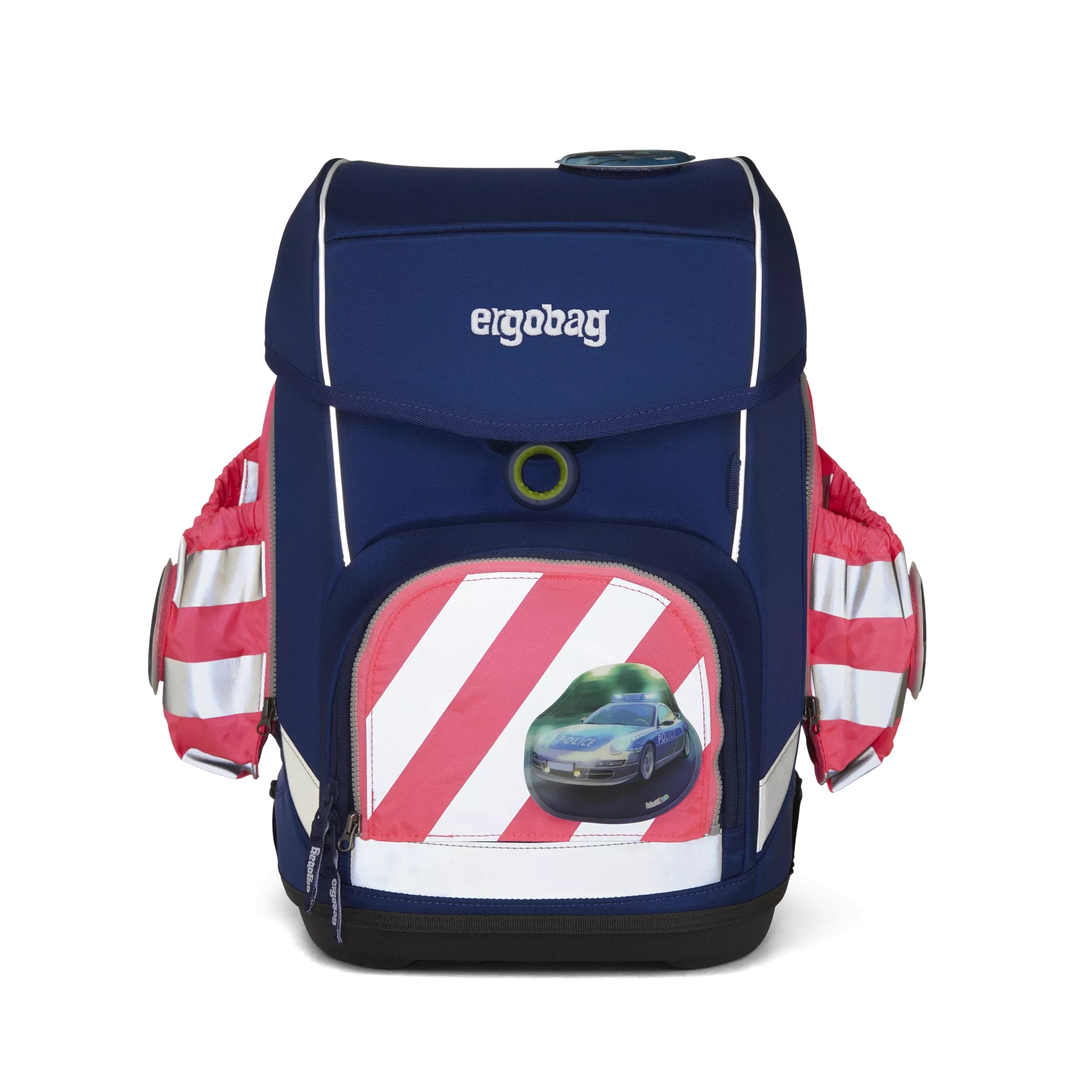 ergobag Seitentaschen Zip-Set mit Reflektorstreifen Pink