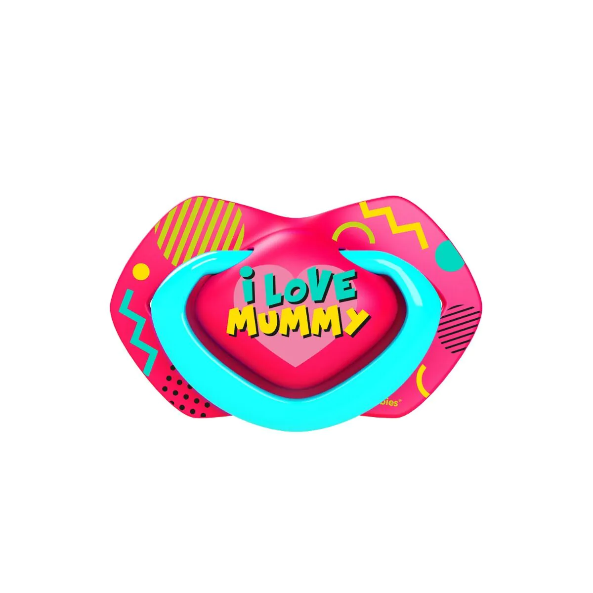 Canpol Babies Neon Love Simetrične silikonske dude 18 mjeseci+ K. Roze