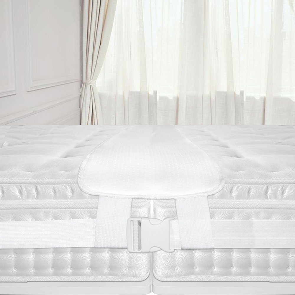 Matratzenkeil Matratzenverbindungsband 10 Meter lang 5 cm weiße Kunststoffschnalle FELIXLEO