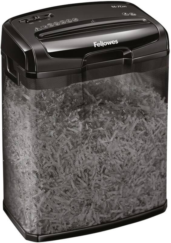 Fellowes Powershred Aktenvernichter 7 Blatt 7 Blatt Partikelschnitt Sicherheitsstufe P-4, T-4 13 L M-7CM