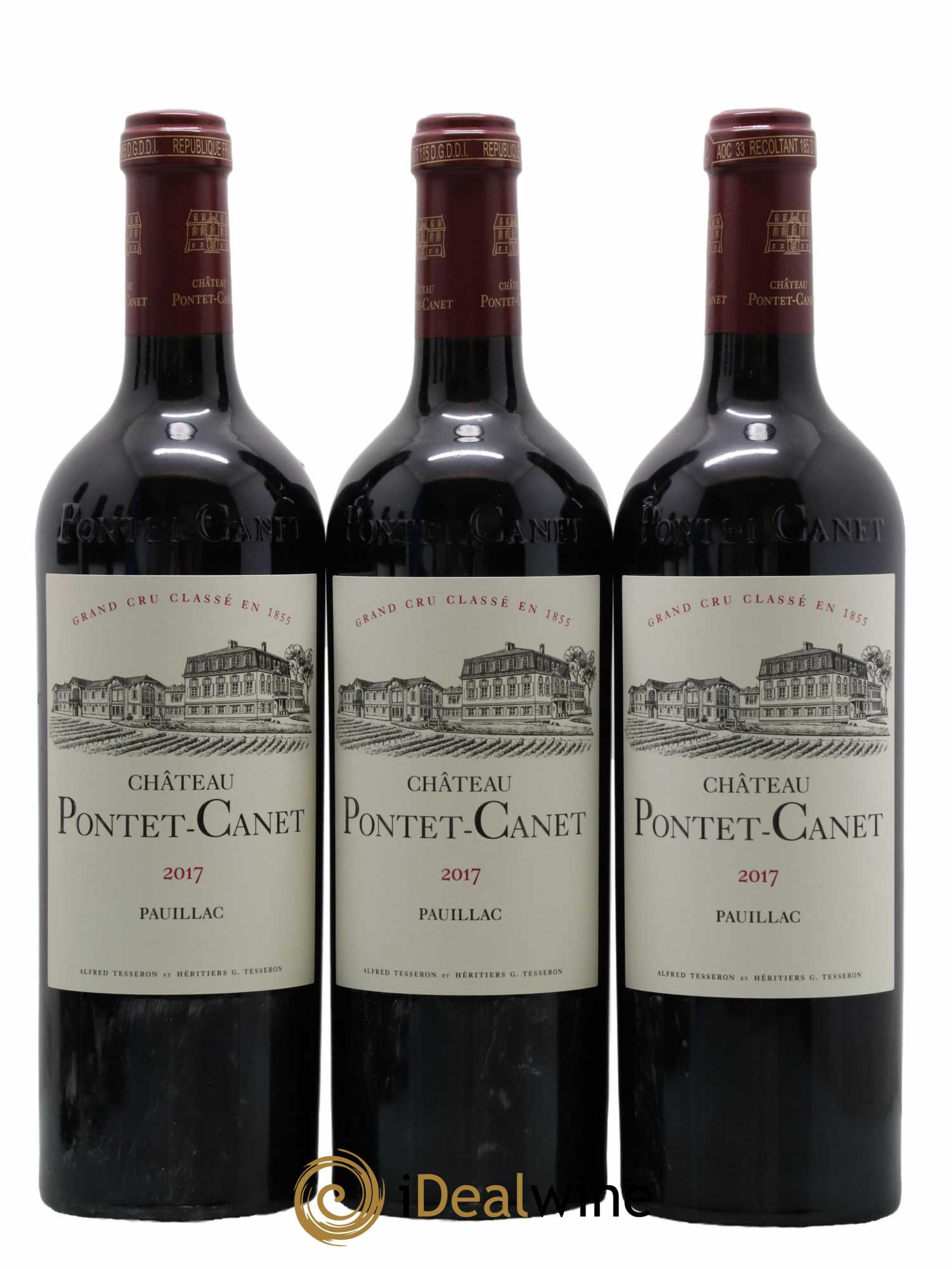 Château Pontet Canet 5ème Grand Cru Classé  2017 - Lot de 6 Bouteilles