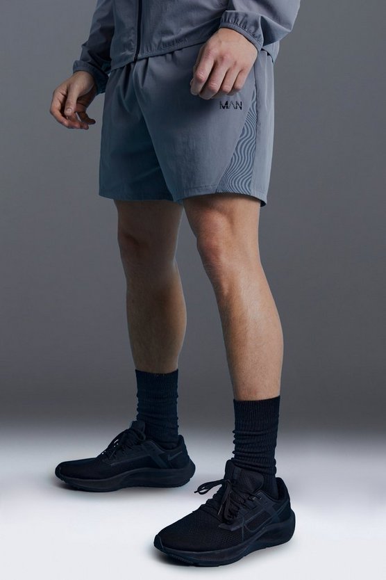 Man Active Shorts mit Print