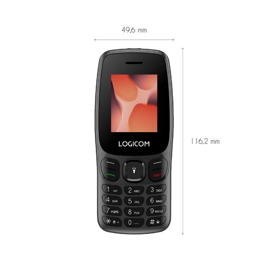 Telefon komórkowy LOGICOM E45 4G czarny