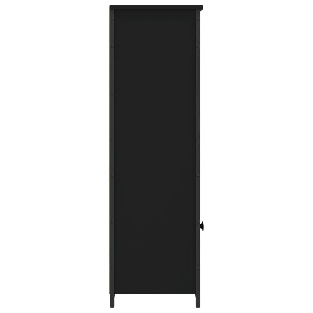 vidaXL Anrichte Highboard Schwarz 62x32x103,5 cm Holzwerkstoff