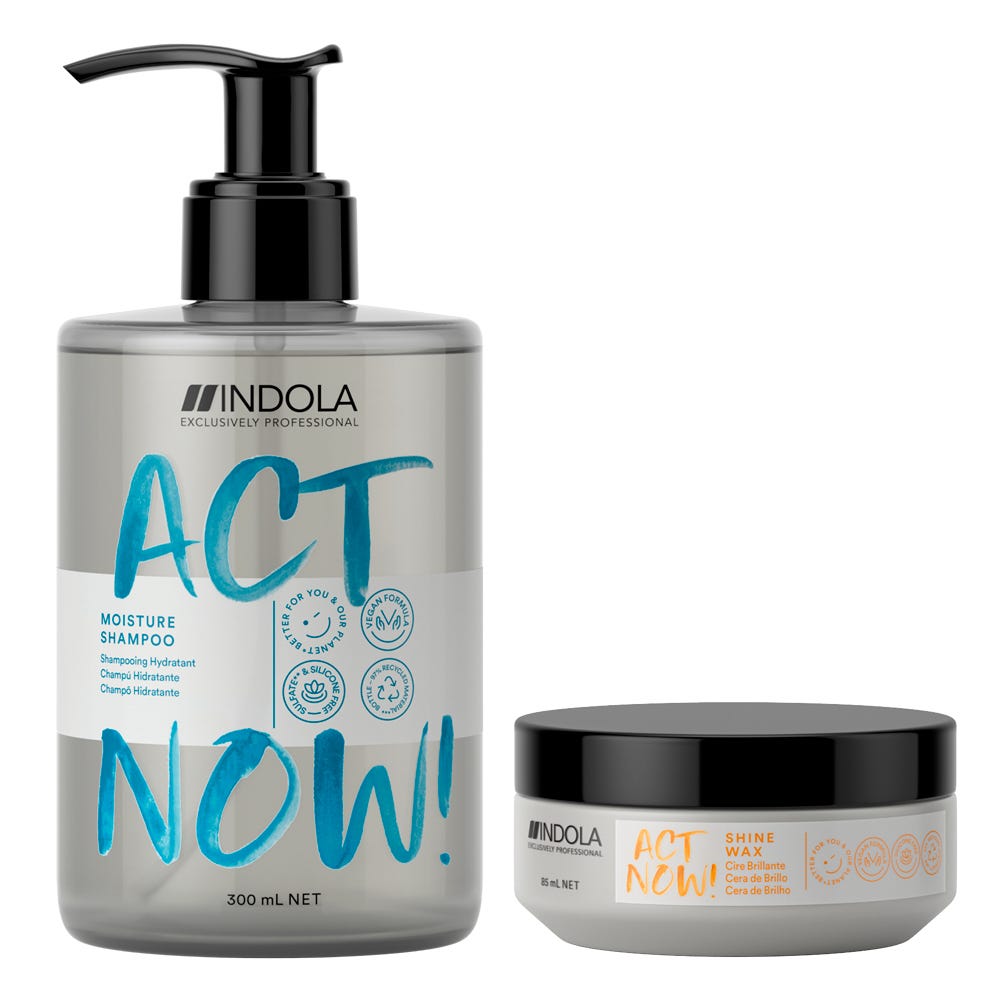 Indola ACT NOW! Pflegeduo Shine Wax
