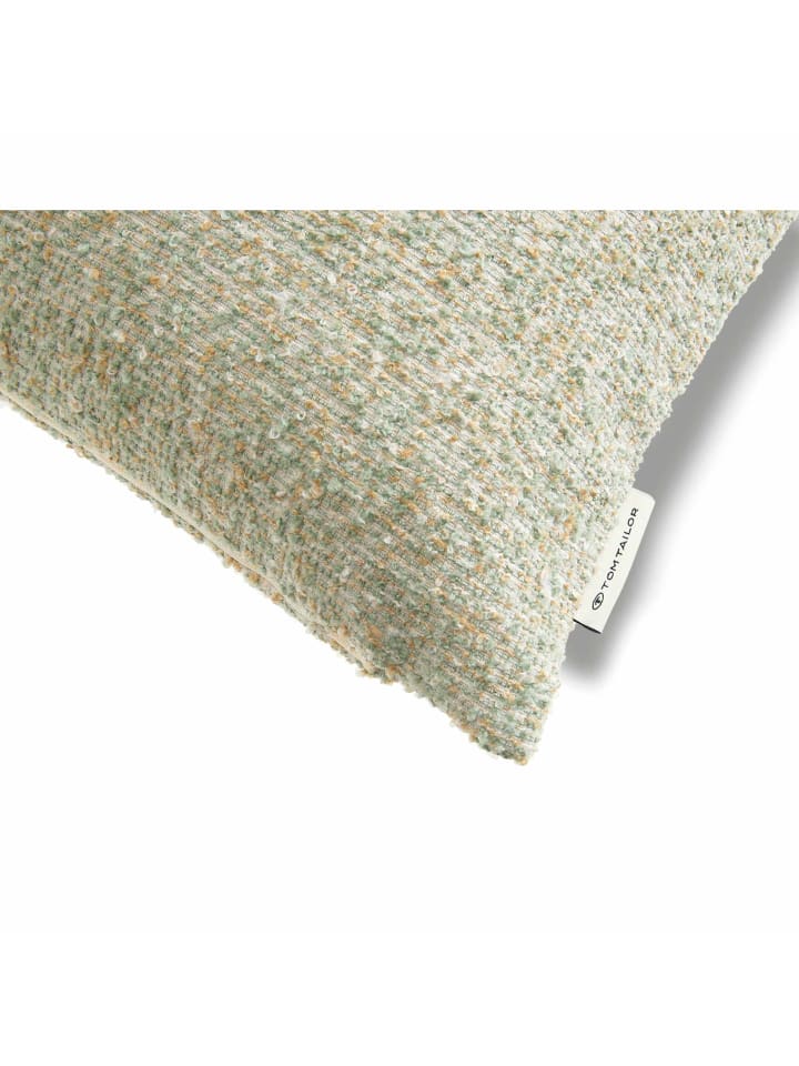 Tom Tailor Zierkissenhülle BOUCLÉ in Grün günstig kaufen 45 x 45 cm