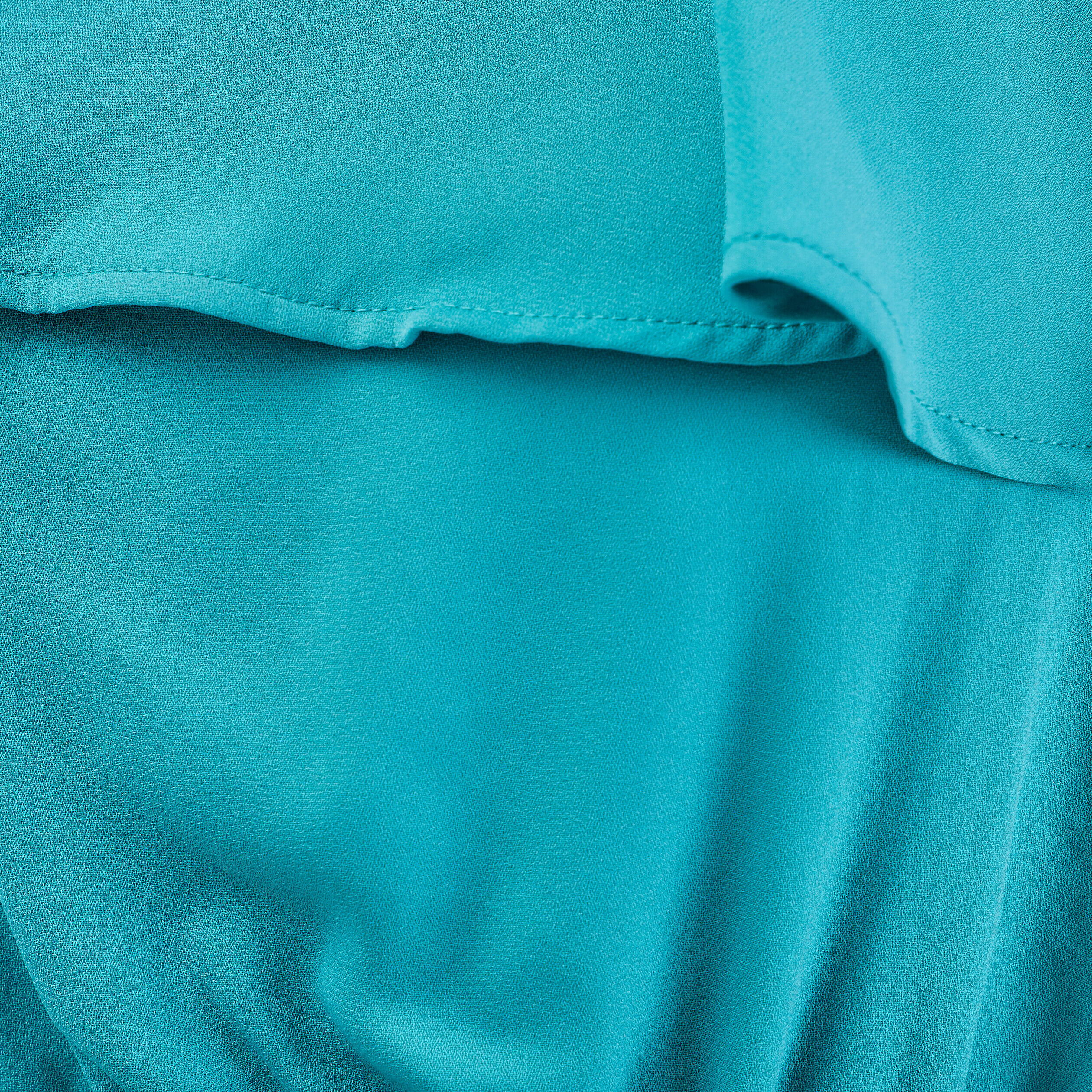 Robe longue évasée bleu turquoise femme | Cache Cache