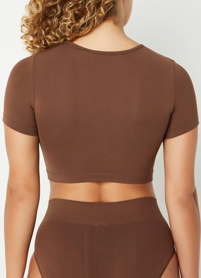 Organic Basics  Crop top met stretch