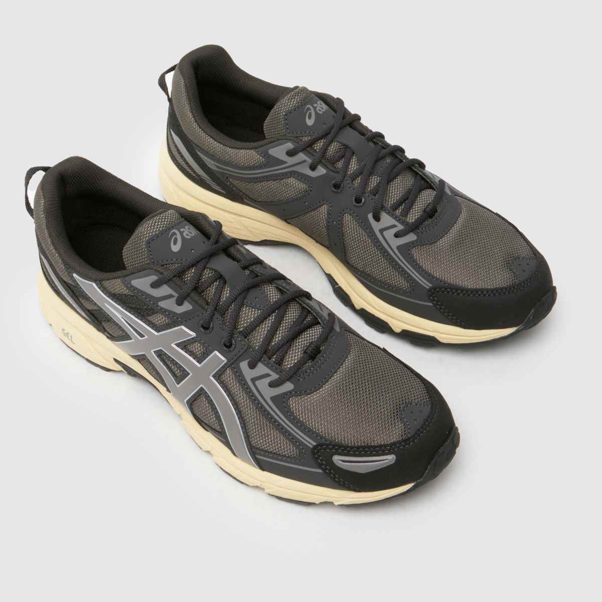 ASICS gel-venture 6 träningsskor i svart och grått