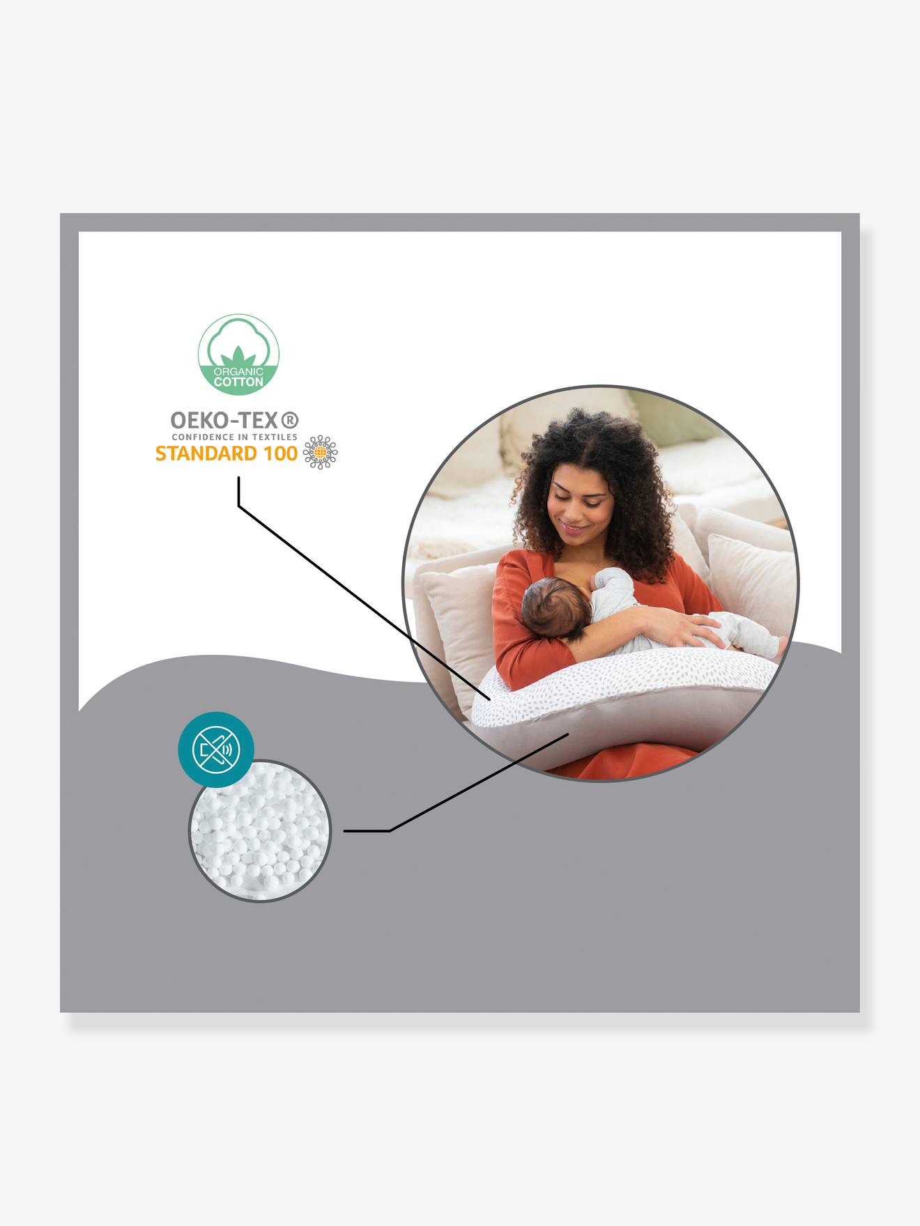Doomoo Coussin de Maternité BABYMOOV ethnic petrol