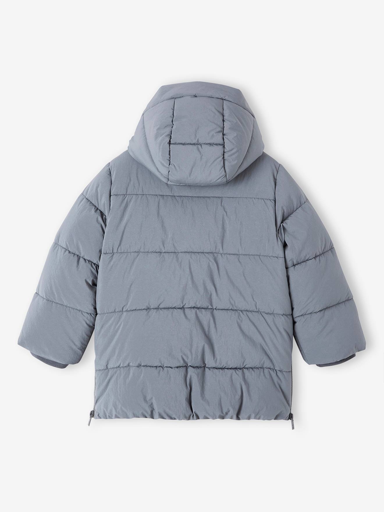 Vertbaudet Jungen Wintermantel mit Recycling-Polyester - eisblau