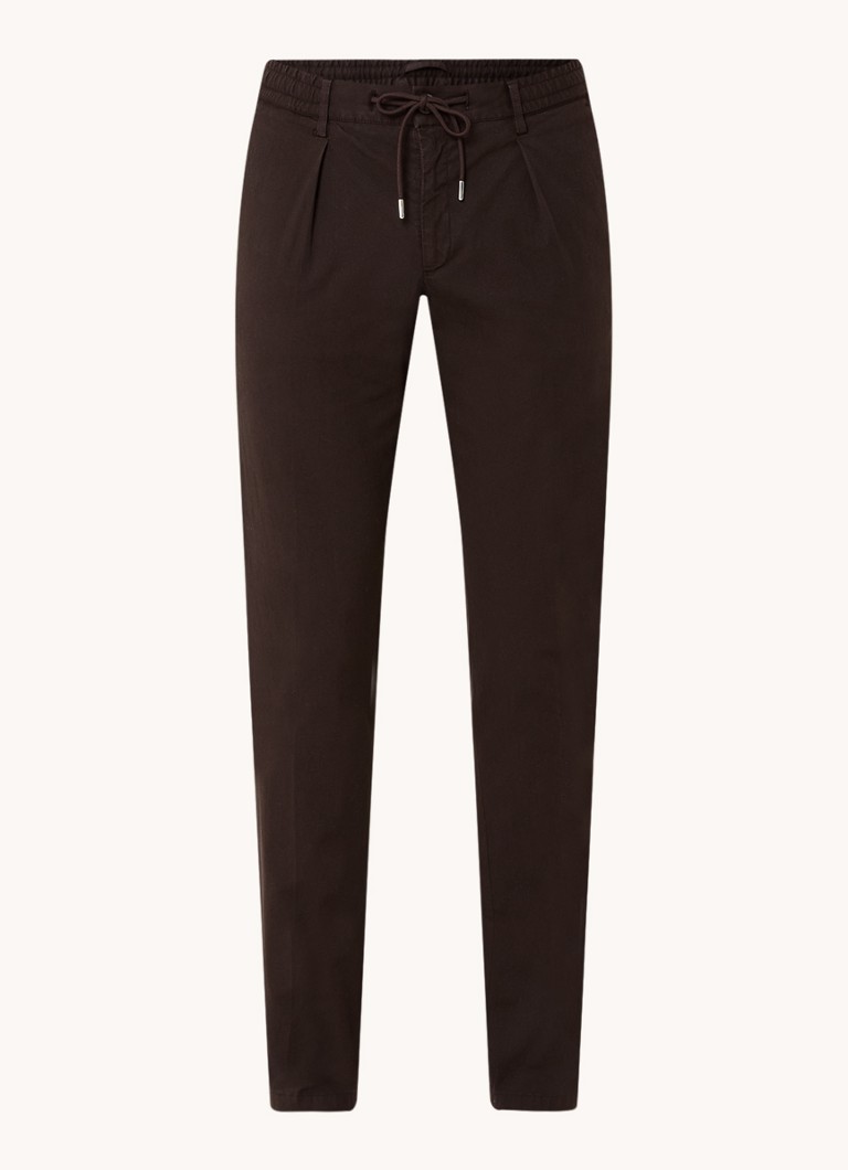 Pantaloni chino slim-fit Profuomo con texture a coste e tasche interne