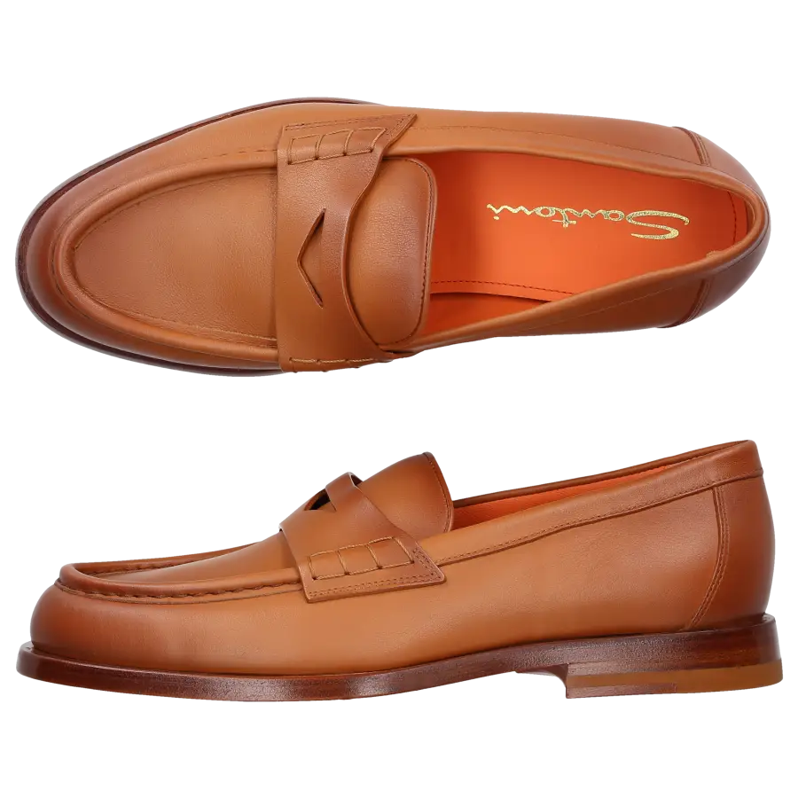 Santoni - Loafer 59462 Kalbsleder - braun