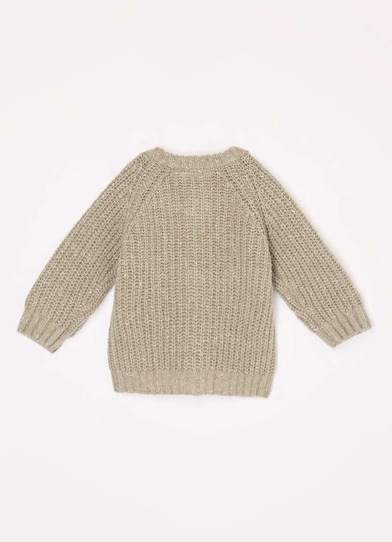 Cardigan gros din amestec de lână de la Lil' Atelier NBM Olfert