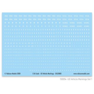 US Vehicle Markings Set 1