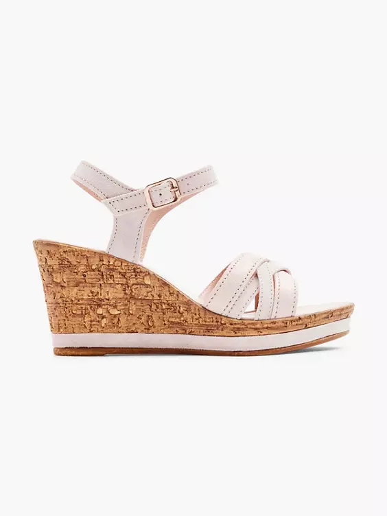 5th Avenue Leder Keilsandalette