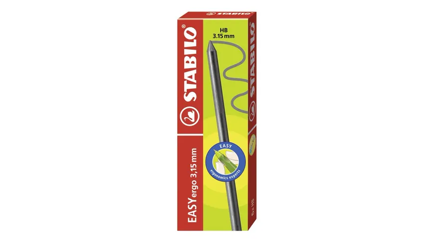STABILO® Minen zum Nachfüllen - STABILO EASYergo 3.15 Nachfüllminen - 6er Pack - Härtegrad HB grau