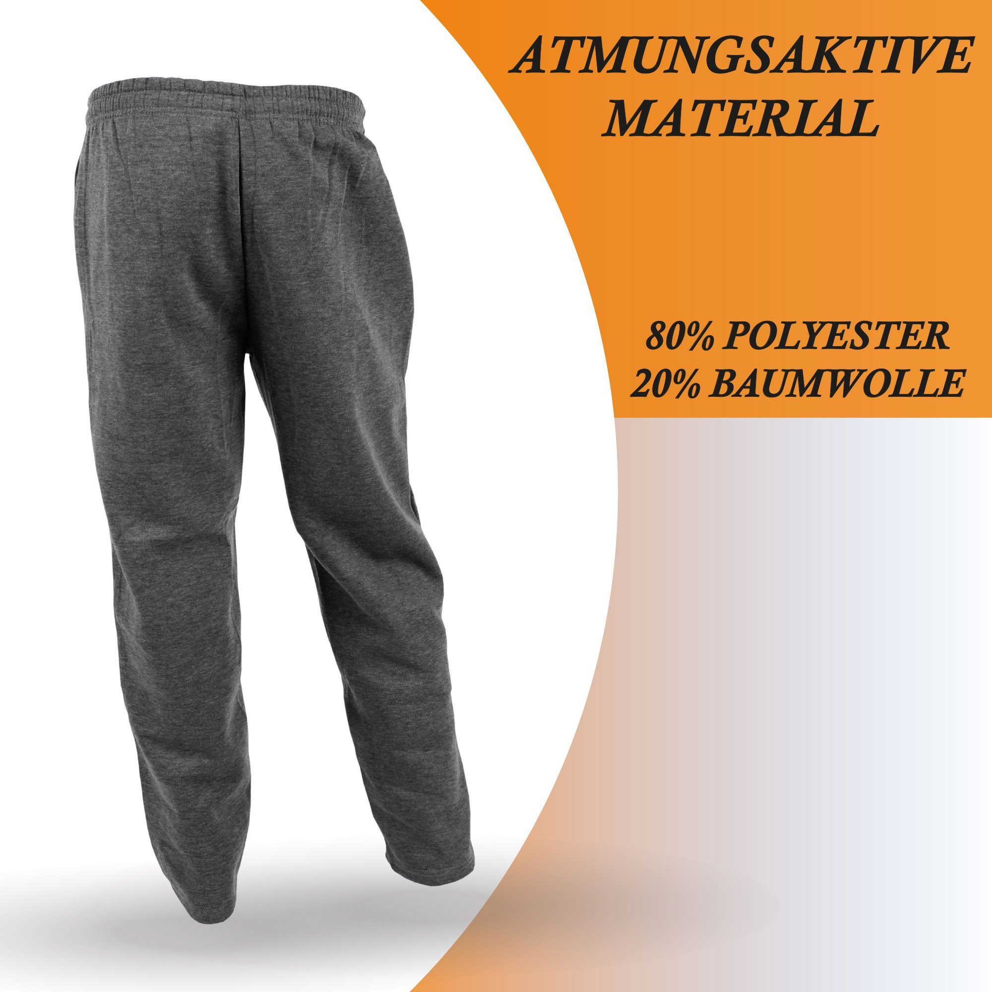 hemmy Fashion Jogginghose Hombre Sweatpants Sweathose Jogger - Lange Sport Hose Trainingshose Freizeithose