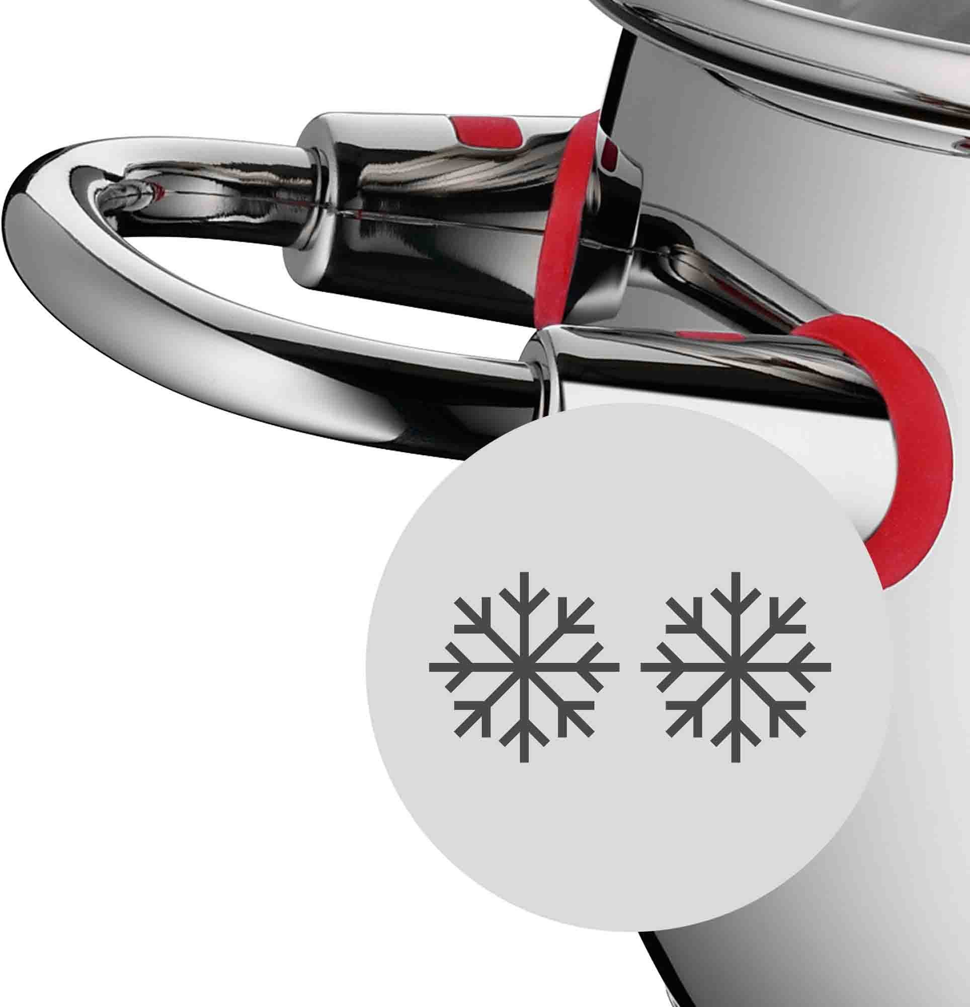 WMF Topf-Set Quality One, Cromargan® Edelstahl Rostfrei 18/10 (Set, 8-tlg), Induktion