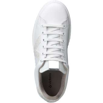 Victoria Tonis Glitter Sneaker in weiß