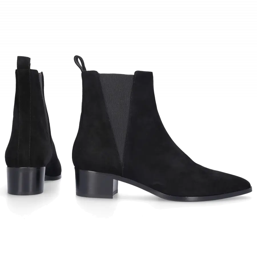 EN AVANT - Chelsea Boots X202028 Veloursleder - schwarz