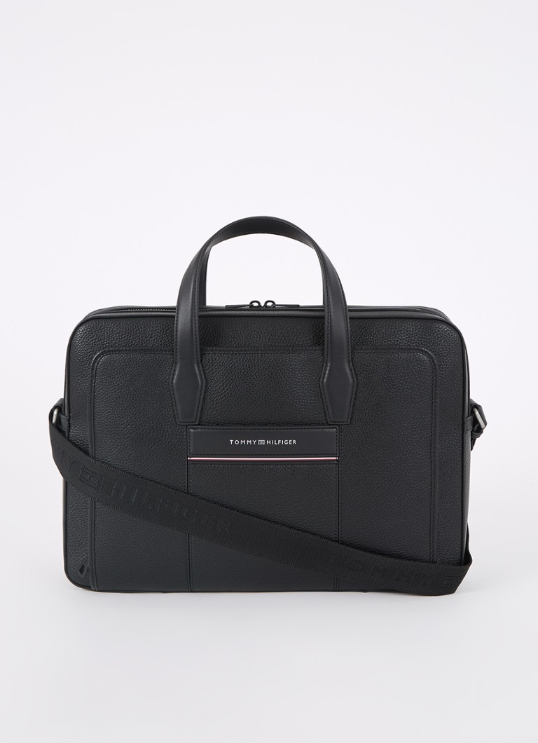 Tommy Hilfiger Corporate Slim laptop bag with logo and detachable shoulder strap