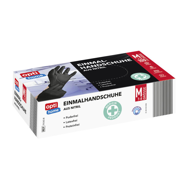 Einmalhandschuhe Nitril, Schwarz