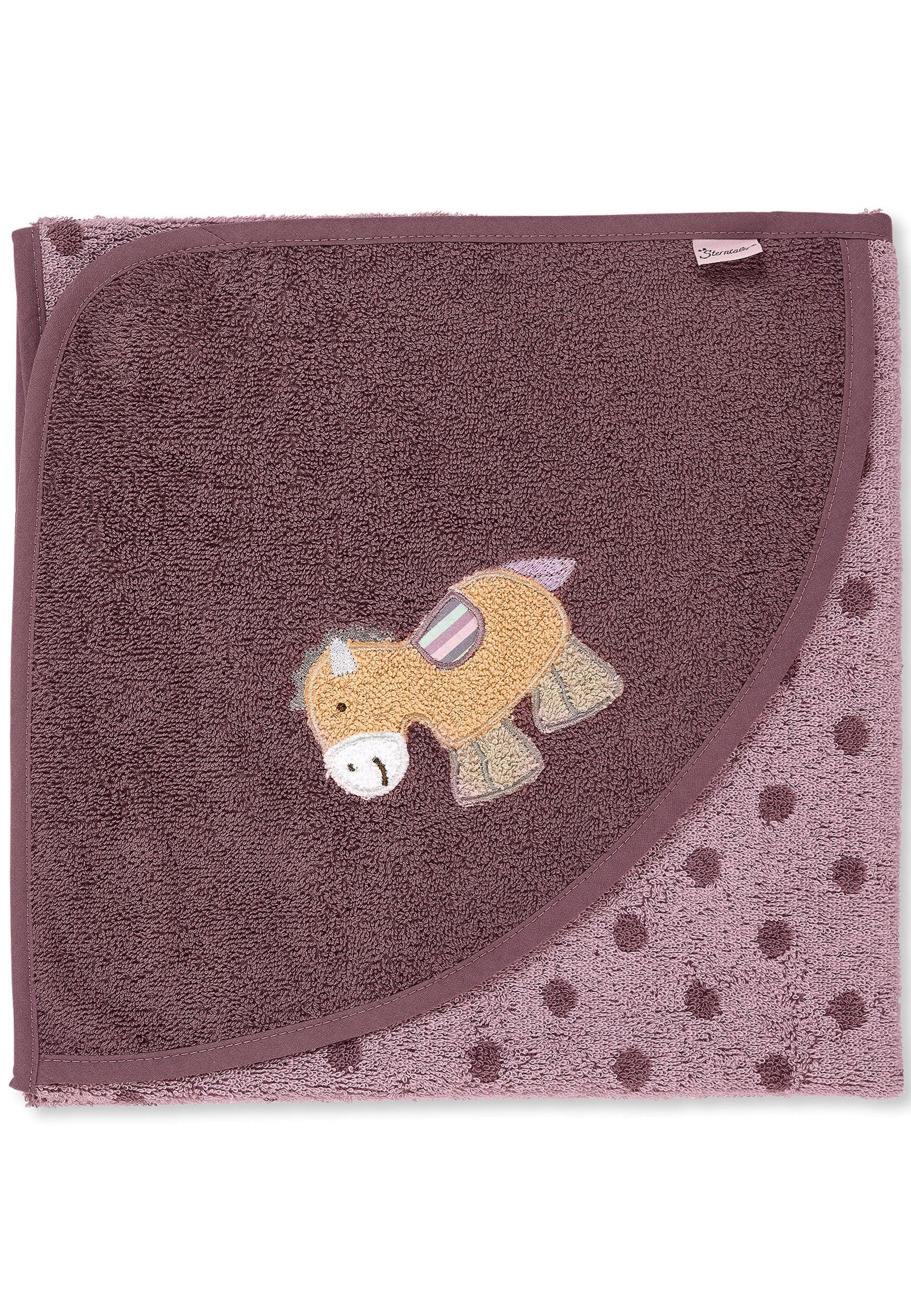 Badetuch 80x80 Pony Pauline in Flieder