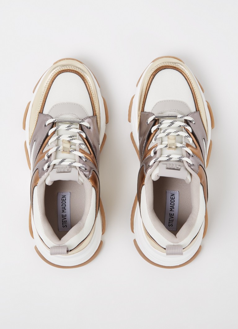 Teniși Steve Madden Progressive cu finisaj metalizat