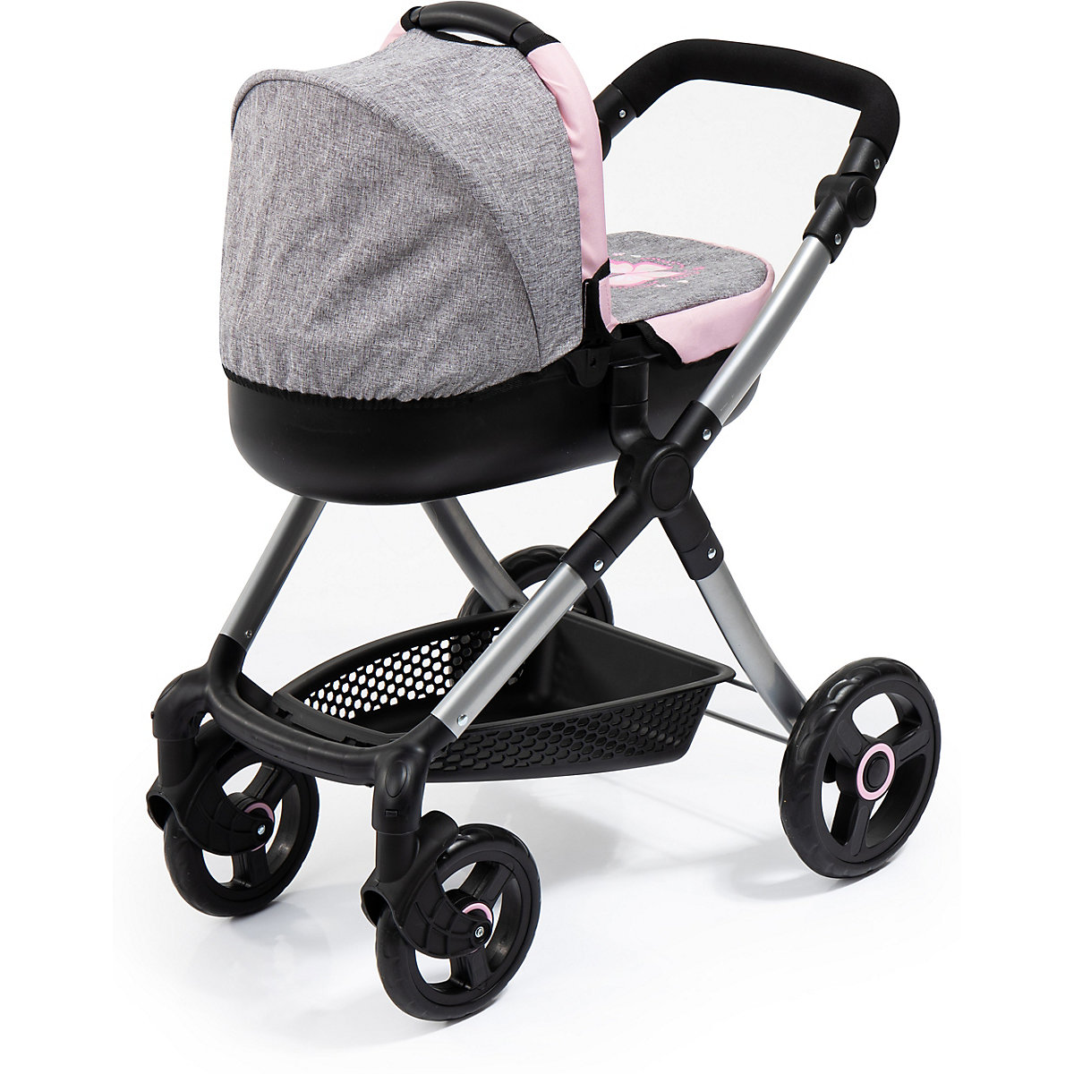 Puppenwagen Style, grau/rosa