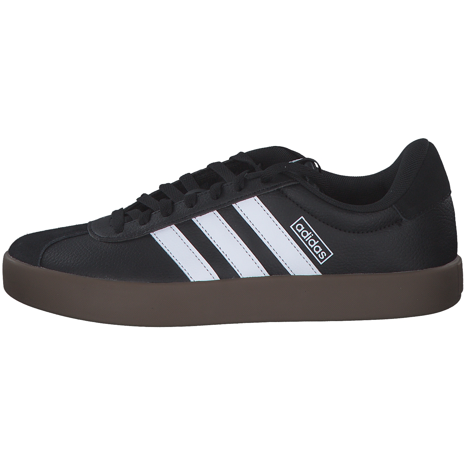 adidas ID8796 VL Court 3.0, Schnürschuhe, Damen, black/white/gums