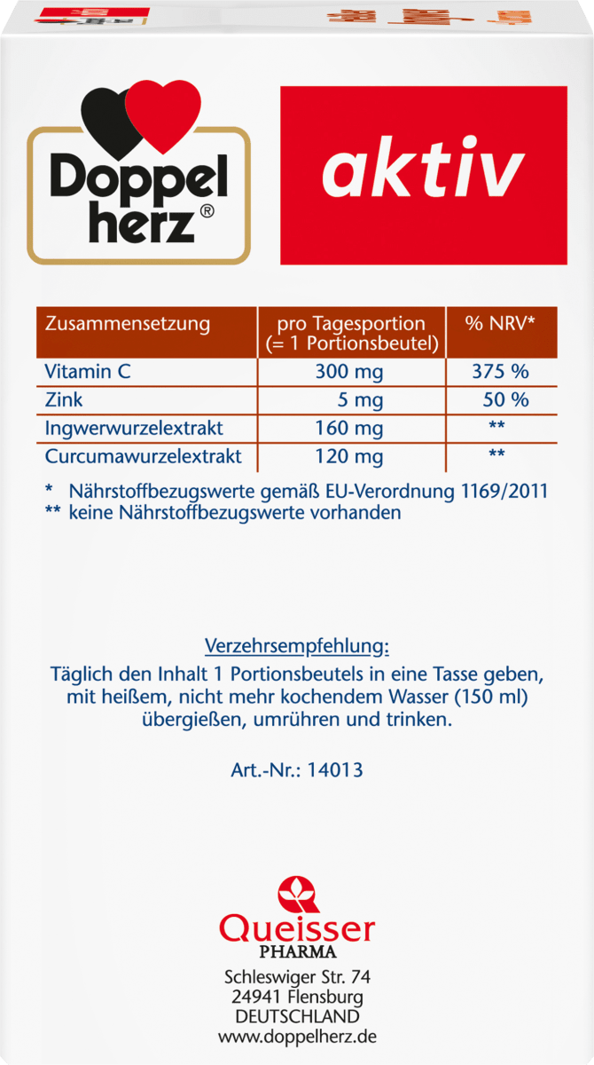 Heißer Ingwer + Kurkuma Heißgetränk (10 Stück), 100 g