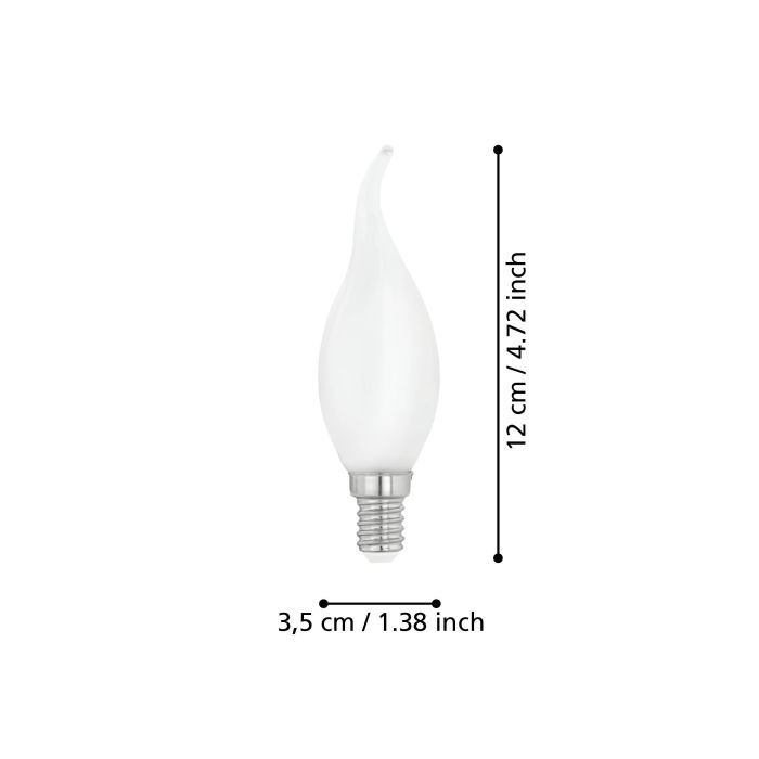 EGLO E14 LED Leuchtmittel Kerzenform Opalweiß