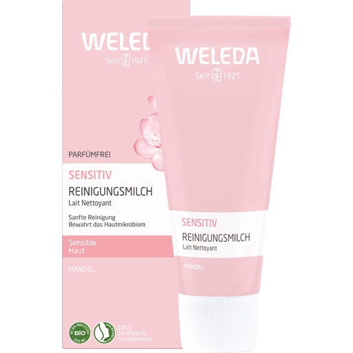 WELEDA Sensitiv Reinigungsmilch Mandel  75 ml  Milch