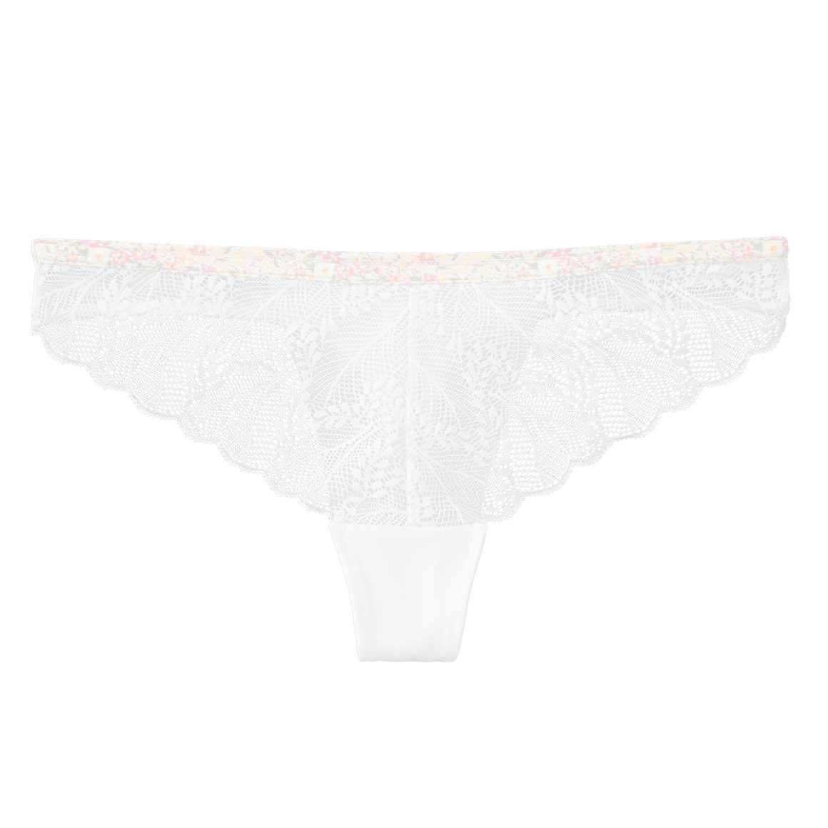 Damen String mit floraler Spitze