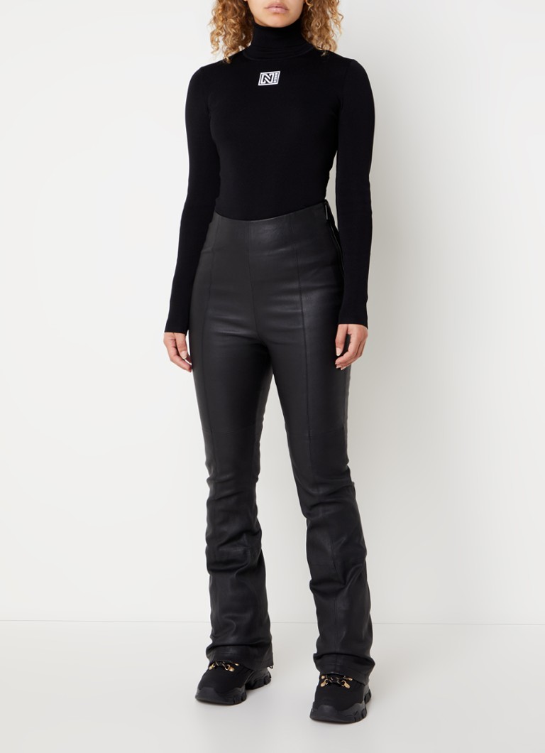 Pantaloni de schi NIKKIE Uli Lambskin cu talie înaltă