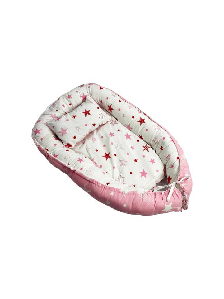 just2little Babynest mit Kissen in Rosa günstig kaufen onesize