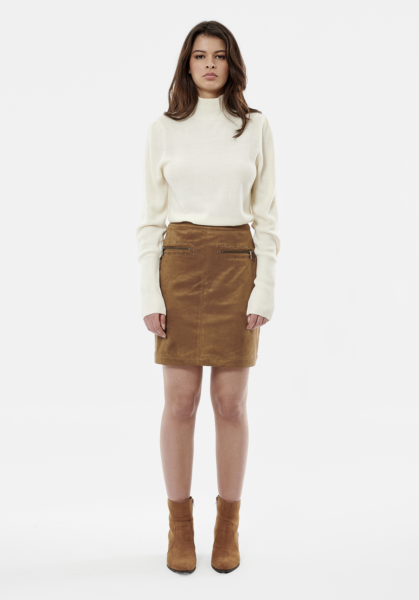 BATIA  Jupe marron femme